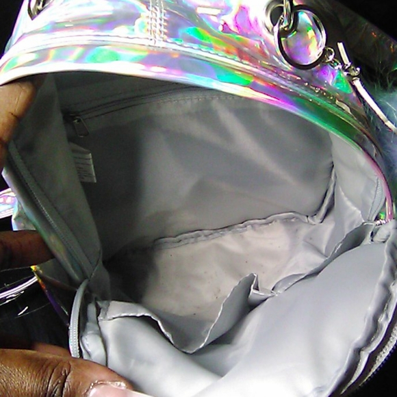 Women's Girls Metallic backpack purse - Picture 8 of 10